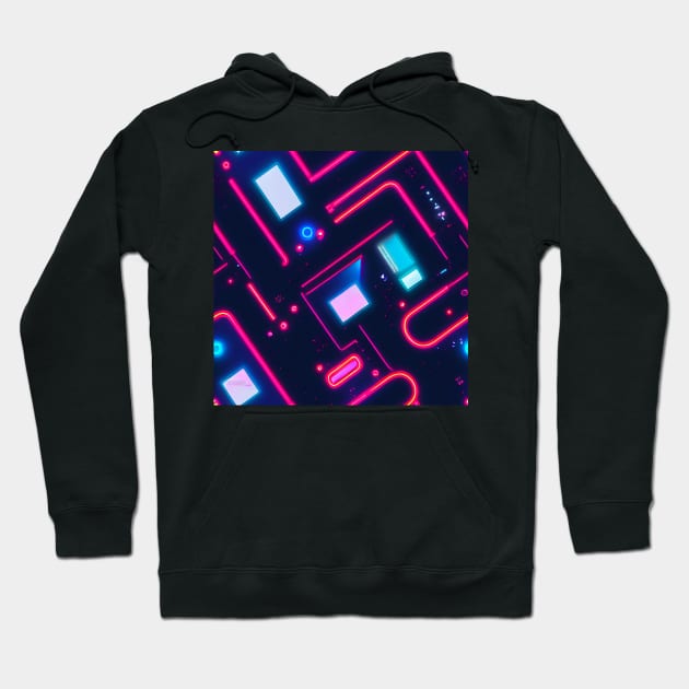 Futuristic cyberpunk space abstract colorfull pattern Hoodie by SJG-digital